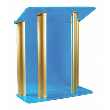 Tinted Acrylic Lectern,4 Gold Post (1 Un