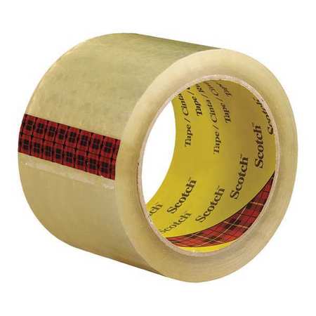 Carton Sealing Tape,3x55 Yd.,clear,pk6 (