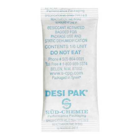 Clay Desiccant,5 Gal,1x2-1/2x1/4",pk1200