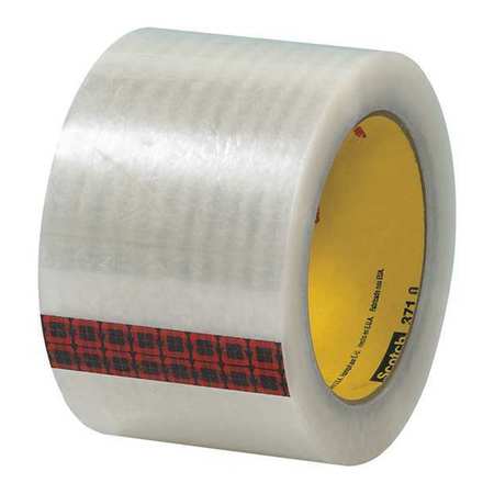 Carton Sealing Tape,3x55 Yd.,clear,pk6 (