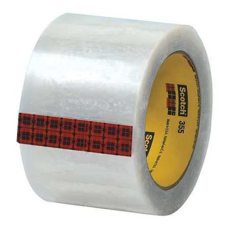 Carton Sealing Tape,3x55 Yd.,clear,pk24