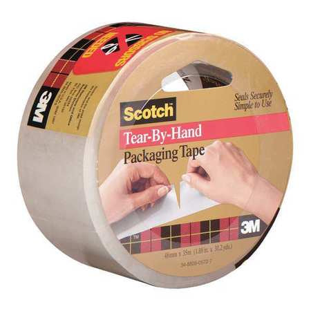 Carton Sealing Tape,2x38 Yd.,clear,pk6 (