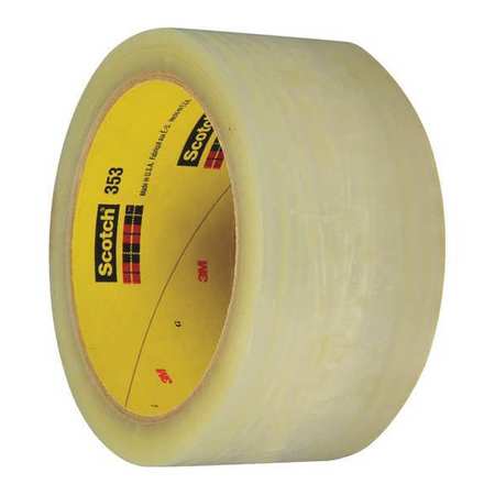 Carton Sealing Tape,2x55 Yd.,clear,pk36