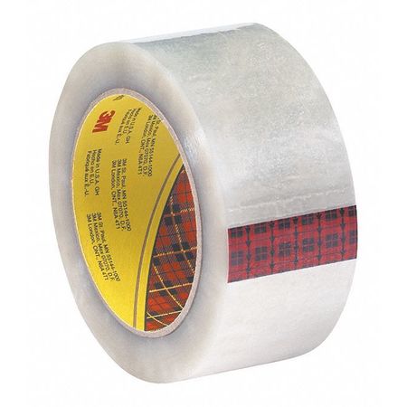 Carton Sealing Tape,2x55 Yd.,clear,pk36