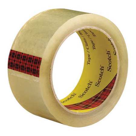 Carton Sealing Tape,2x55 Yd.,clear,pk6 (