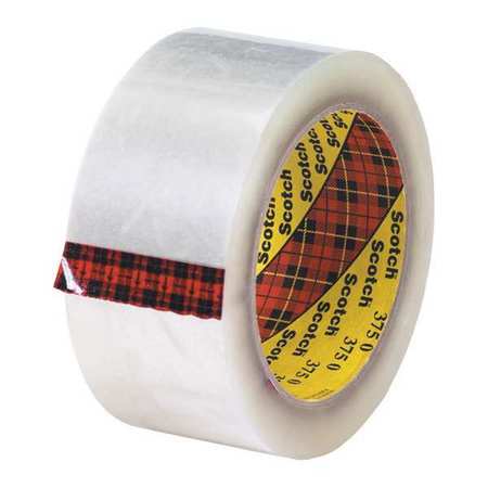 Carton Sealing Tape,2x55 Yd.,clear,pk36