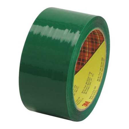 Carton Sealing Tape,2x55 Yd.,green,pk36