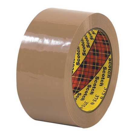 Carton Sealing Tape,2x55 Yd.,tan,pk6 (1