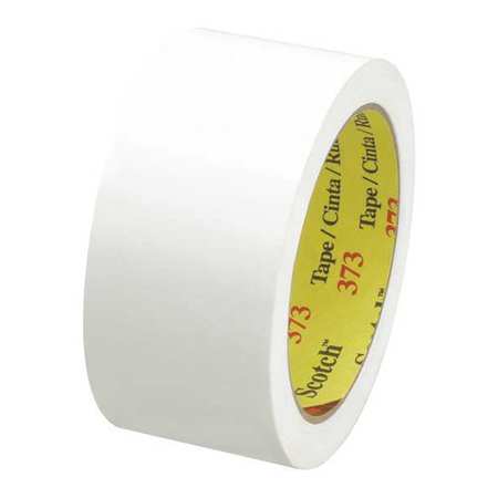 Carton Sealing Tape,2x55 Yd.,white,pk6 (