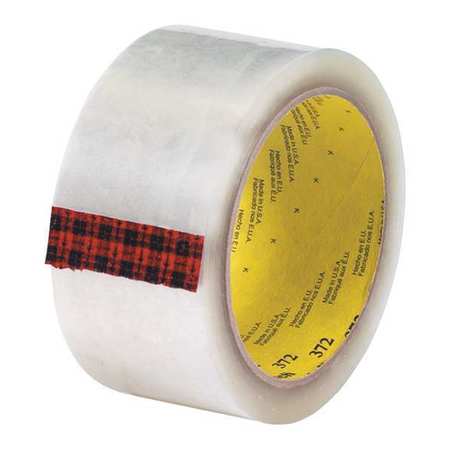 Carton Sealing Tape,2x110 Yd.,clear,pk6