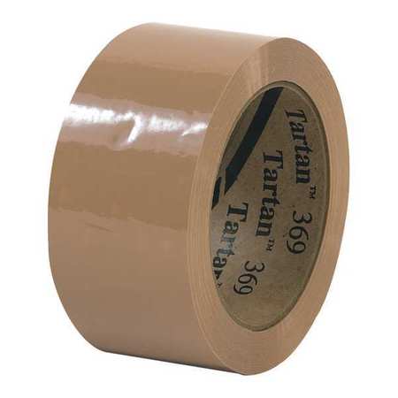 Carton Sealing Tape,2x110 Yd.,tan,pk36 (