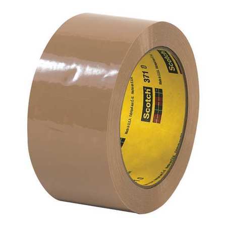 Carton Sealing Tape,2x55 Yd.,tan,pk6 (1