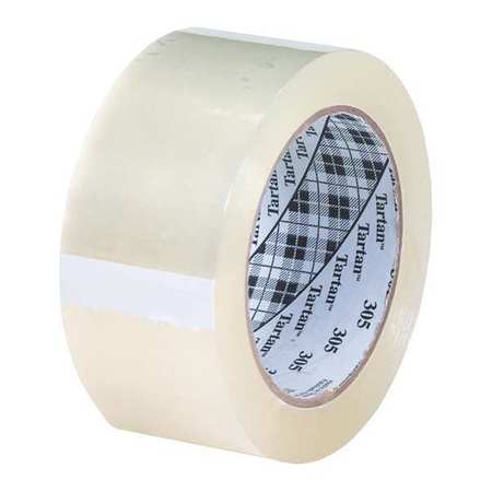 Carton Sealing Tape,2x110 Yd.,clear,pk6