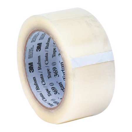 Carton Sealing Tape,2x110 Yd.,clear,pk6