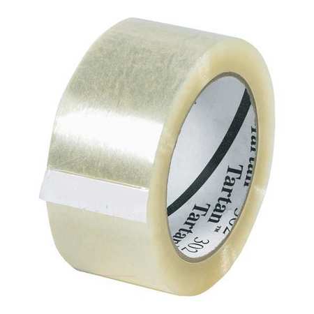 Carton Sealing Tape,2x110 Yd.,clear,pk6