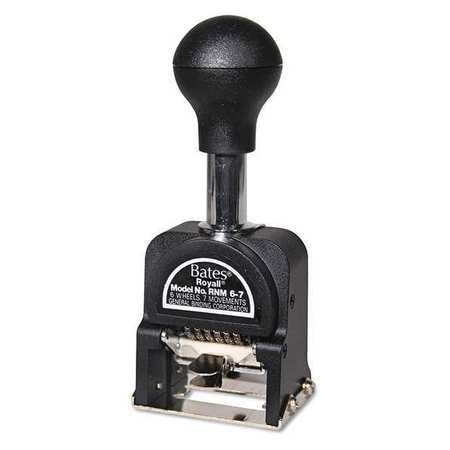 Economy Numbering Machine, Black,6 Wheel