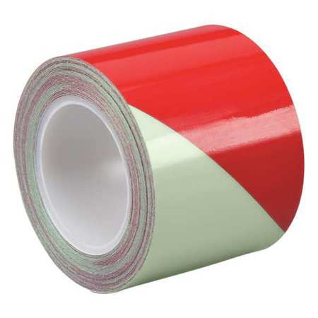 Glow In Dark Tape,red,2"x30ft (1 Units I