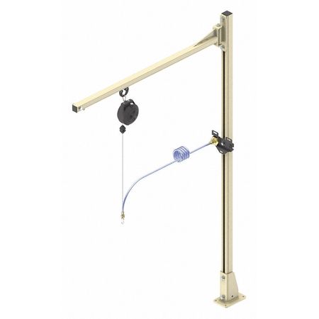 Swing Jib Kit,36",5 Ft. Rail,1.5-3.0 (1