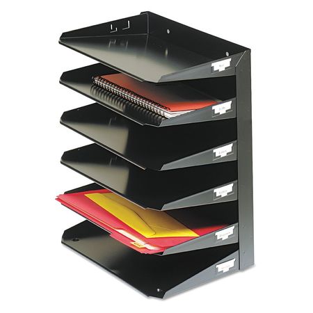 Organizer,horizontal6 Tier,black (1 Unit