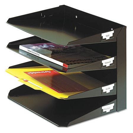 Organizer,horizontal,4 Tier,black (1 Uni