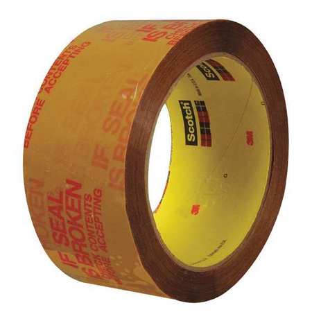 Tape,printed,carton Seal,2x55 Yd.,pk36 (