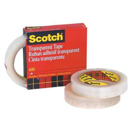 Tape,scotch 600,1/2x72 Yd.,pk72 (1 Units