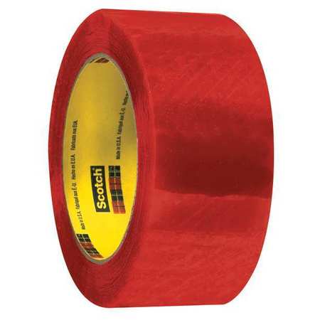 Security Tape,2x110 Yd.,clear/red,pk36 (