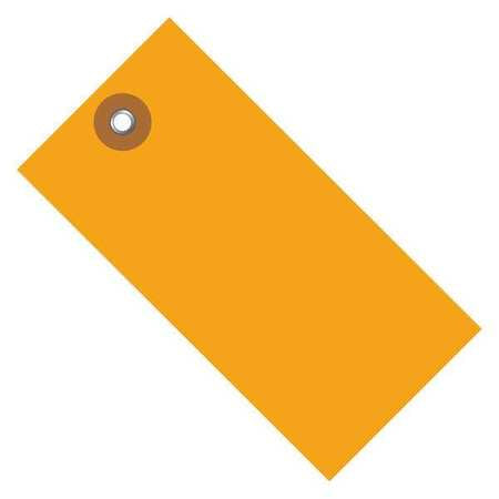 Shipping Tag,2 3/4x1 3/8",orange,pk100 (