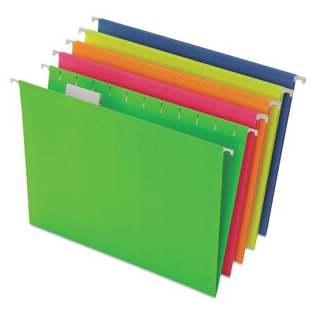 Hanging Folders,1/5tab,letter,glow,pk25