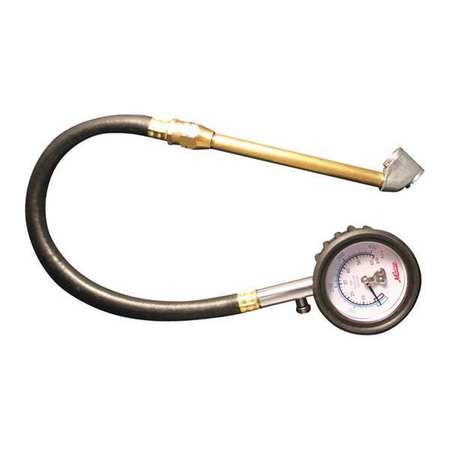 Dual Head Chuck Dial Tire Gage,0-60 Psi