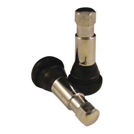 Chrome Tubeless Tire Valve,1-1/4",pk10 (