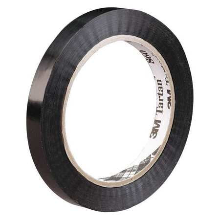 Strap Tape,poly,1/2x60 Yd.,black,pk144 (