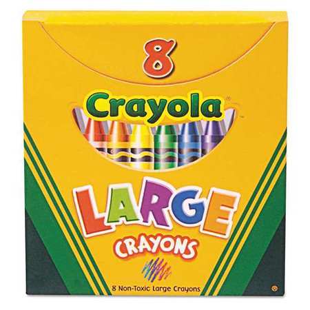 Crayon,largeg,tuck Box,assorted,pk8 (1 U