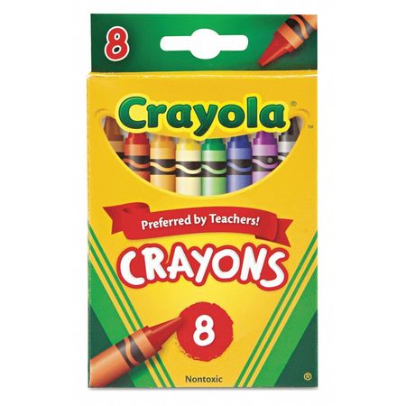 Crayon,classic Color,assorted,pk8 (1 Uni