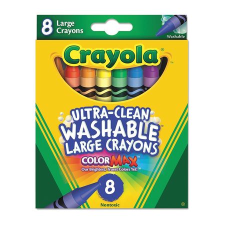 Crayon,wash,large,pk8 (1 Units In Pk)