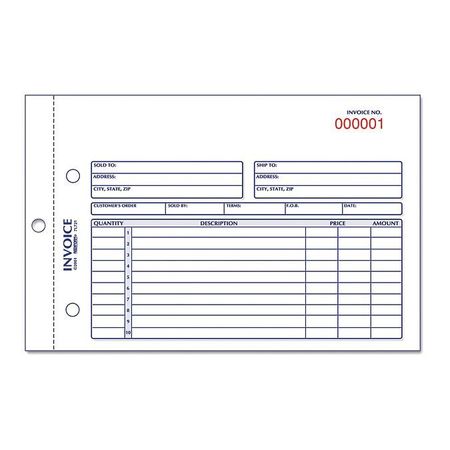 Invoice Book,5.5x7-7/8",50 Sets (1 Units