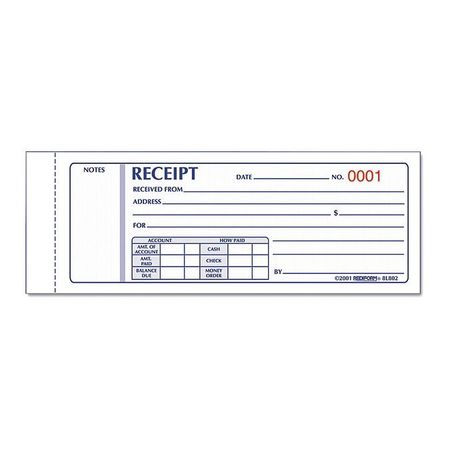 Receipt Manifold Book,monthly,carbonless