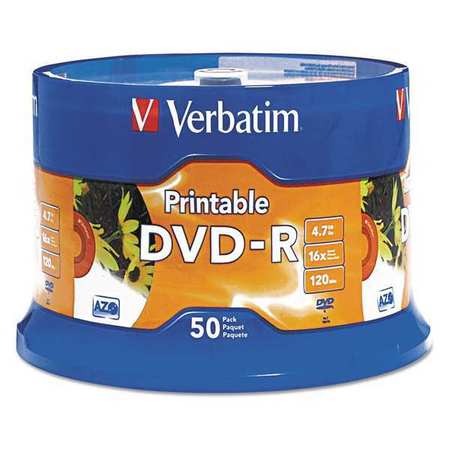 Disc,dvd-r,16x,ij,50,white,pk50 (1 Units