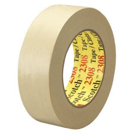 Masking Tape,1 1/2x60 Yd.,natural,pk24 (