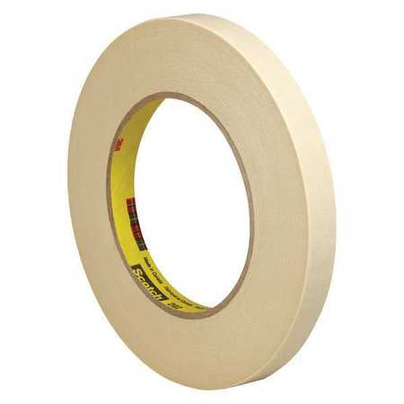 Masking Tape,1/2x60 Yd.,natural,pk72 (1