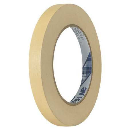 Masking Tape,1/2x60 Yd.,natural,pk72 (1