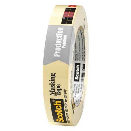 Masking Tape,1x60 Yd.,natural,pk36 (1 Un