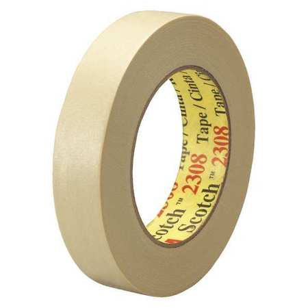 Masking Tape,1x60 Yd.,natural,pk36 (1 Un