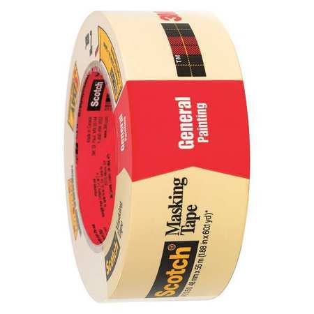 Masking Tape,2x60 Yd.,natural,pk24 (1 Un