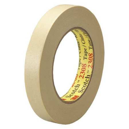 Masking Tape,3/4x60 Yd.,natural,pk48 (1