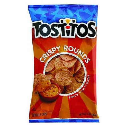 Tostitos Chips,crispyround,3oz. Bag,pk28