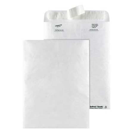 Tyvek Mailer,side Seam,9x12,white,pk50 (