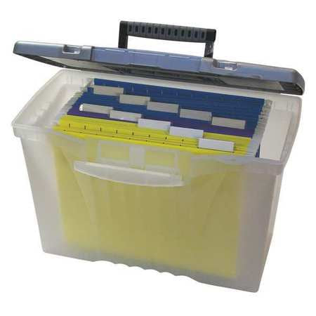 Letter/legal File Box,plastic,lid,clear