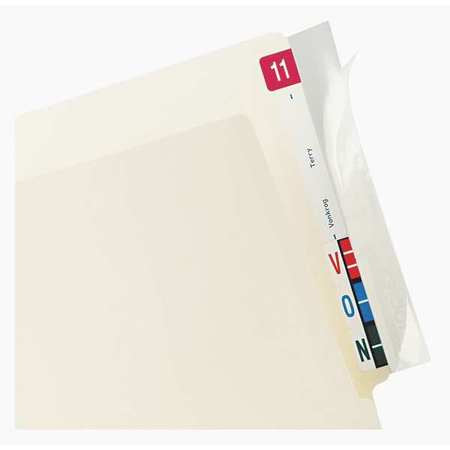 Protector,end Tab Folder,8x2,clear,pk100