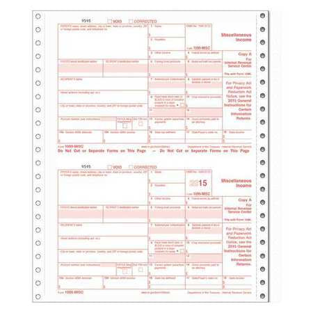 Interest Tax Form,5.5x8.5,4-part,pk75 (1